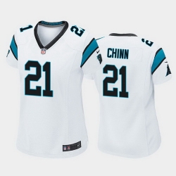 women jeremy chinn carolina panthers white game jersey