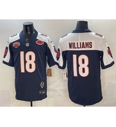 Men Chicago Bears 18 Caleb Williams Navy White F U S E 2025 NFC North Division Champions 26 VMH Patch Vapor Untouchable Limited Stitched Football Jersey Men Chicago Bears 18 Caleb Williams Navy White F U S E 2025 NFC North Division Champions 26 VMH Patch Vapor Untouchable Limited Stitched Football Jersey