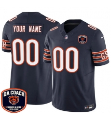 Men Chicago Bears Active Player Custom Navy F U S E  2026 With   Da Coach   Patch Limited Stitched Football Jersey