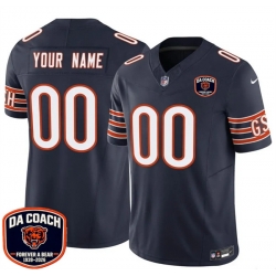 Men Chicago Bears Active Player Custom Navy F U S E  2026 With   Da Coach   Patch Limited Stitched Football Jersey