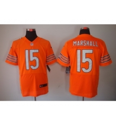 Nike Chicago Bears 15 Brandon Marshall Orange Elite NFL Jersey