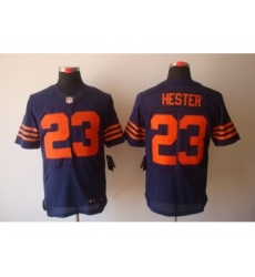 Nike Chicago Bears 23 Devin Hester Blue Elite Orange Number NFL Jersey