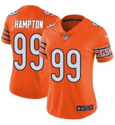 Nike Bears #99 Dan Hampton Orange Womens Stitched NFL Limited Rush Jersey 3855 10308