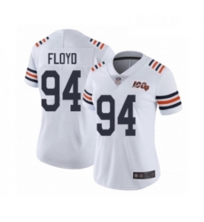 Womens Chicago Bears 94 Leonard Floyd White 100th Season Limited Football Jersey