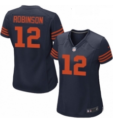 Womens Nike Chicago Bears 12 Allen Robinson Game Navy Blue Alternate NFL Jersey