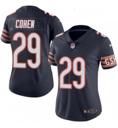 Womens Nike Chicago Bears 29 Tarik Cohen Navy Blue Team Color Vapor Untouchable Limited Player NFL Jersey