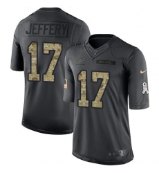 Nike Bears #17 Alshon Jeffery Black Youth Stitched NFL Limited 2016 Salute to Service Jersey