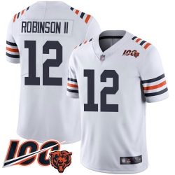 Youth Chicago Bears 12 Allen Robinson White 100th Season Limited Football Jersey