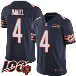 Youth Chicago Bears 4 Chase Daniel Navy Blue Team Color 100th Season Limited Football Jersey