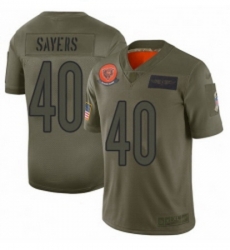 Youth Chicago Bears 40 Gale Sayers Limited Camo 2019 Salute to Service Football Jersey