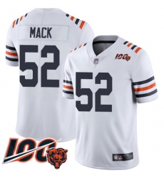 Youth Chicago Bears 52 Khalil Mack White 100th Season Limited Football Jersey