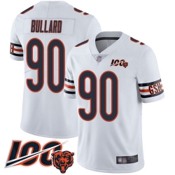 Youth Chicago Bears 90 Jonathan Bullard White Vapor Untouchable Limited Player 100th Season Football Jersey