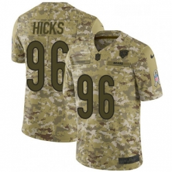 Youth Nike Chicago Bears 96 Akiem Hicks Limited Camo 2018 Salute to Service NFL Jersey