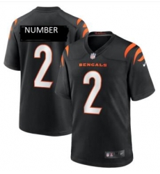 Men Cincinati Bengals #2 Number Black Vapor Limited Jersey