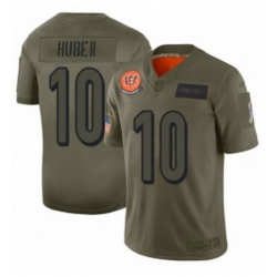 Men Cincinnati Bengals 10 Kevin Huber Limited Camo 2019 Salute to Service Football Jersey