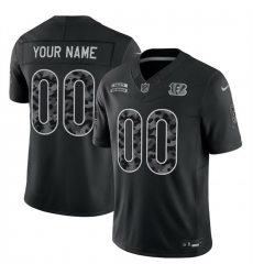 Men Cincinnati Bengals Active Player Custom Black F U S E 2026 Salute to Service Limited Stitched Football Jersey Men Cincinnati Bengals Active Player Custom Black F U S E 2026 Salute to Service Limited Stitched Football Jersey