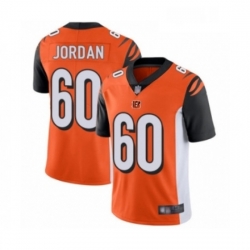 Mens Cincinnati Bengals 60 Michael Jordan Orange Alternate Vapor Untouchable Limited Player Football Jersey