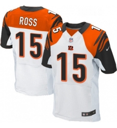 Mens Nike Cincinnati Bengals 15 John Ross Elite White NFL Jersey