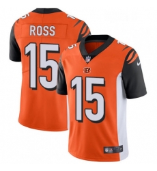 Mens Nike Cincinnati Bengals 15 John Ross Vapor Untouchable Limited Orange Alternate NFL Jersey