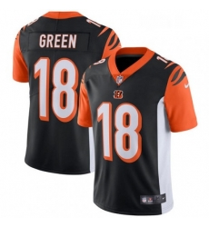 Mens Nike Cincinnati Bengals 18 AJ Green Vapor Untouchable Limited Black Team Color NFL Jersey