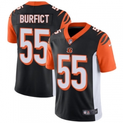 Nike Bengals #55 Vontaze Burfict Black Team Color Mens Stitched NFL Vapor Untouchable Limited Jersey