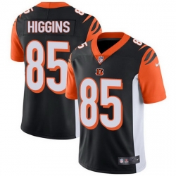 Nike Bengals 85 Tee Higgins Black Team Color Men Stitched NFL Vapor Untouchable Limited Jersey