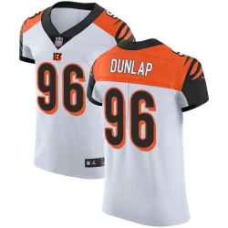 Nike Bengals #96 Carlos Dunlap White Mens Stitched NFL Vapor Untouchable Elite Jersey