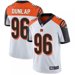 Nike Bengals #96 Carlos Dunlap White Mens Stitched NFL Vapor Untouchable Limited Jersey