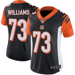 Bengals 73 Jonah Williams Black Team Color Women Stitched Football Vapor Untouchable Limited Jersey