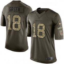 Youth Nike Cincinnati Bengals 18 AJ Green Elite Green Salute to Service NFL Jersey