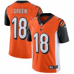 Youth Nike Cincinnati Bengals 18 AJ Green Vapor Untouchable Limited Orange Alternate NFL Jersey