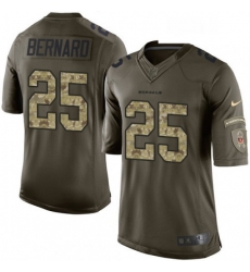 Youth Nike Cincinnati Bengals 25 Giovani Bernard Elite Green Salute to Service NFL Jersey