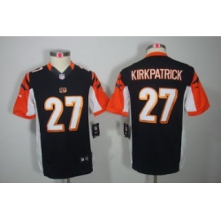 Youth Nike Cincinnati Bengals 27 Dre Kirkpatrick Black Color[Youth Limited Jerseys]