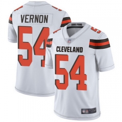 Browns #54 Olivier Vernon White Men Stitched Football Vapor Untouchable Limited Jersey