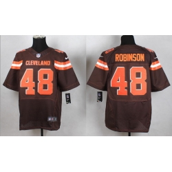 Cleveland Browns#48 Robinson Brown elite jersey