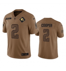 Men Cleveland Browns 2 Amari Cooper 2023 Brown Salute To Service Limited Stitched Jersey