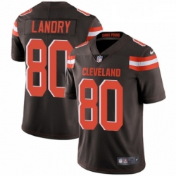 Mens Nike Cleveland Browns 80 Jarvis Landry Brown Team Color Vapor Untouchable Limited Player NFL Jersey