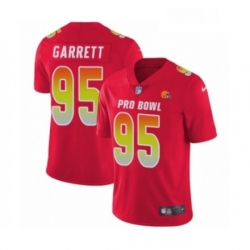 Mens Nike Cleveland Browns 95 Myles Garrett Limited Red AFC 2019 Pro Bowl NFL Jersey