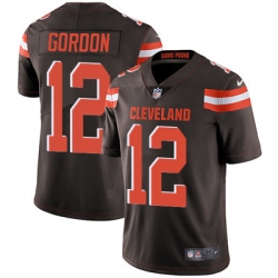 Nike Browns #12 Josh Gordon Brown Team Color Mens Stitched NFL Vapor Untouchable Limited Jersey