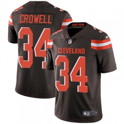 Nike Browns #34 Isaiah Crowell Brown Team Color Mens Stitched NFL Vapor Untouchable Limited Jersey