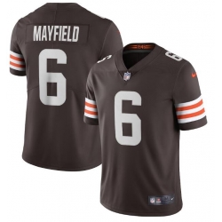 Nike Browns 6 Baker Mayfield Brown 2020 New Vapor Untouchable Limited Jersey