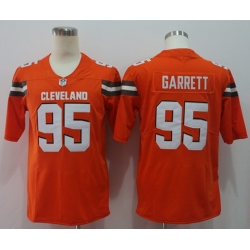 Nike Browns 95 Myles Garrett Orange Vapor Untouchable Player Limited Jersey