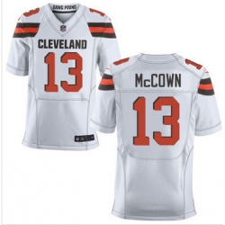 Nike Cleveland Browns #13 Josh McCown White Mens Stitched NFL New Elite Jersey