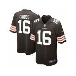 Nike Cleveland Browns 16 Joshua Cribbs brown Game NFL Jersey