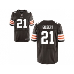 Nike Cleveland Browns 17 Justin Gilbert Brown Elite NFL Jersey