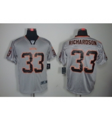 Nike Cleveland Browns 33 Trent Richardson Grey Elite Lights Out NFL Jersey