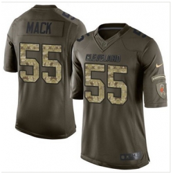 Nike Cleveland Browns #55 Alex Mack Green Men 27s Stitched NFL Limited Salute to Service Jersey