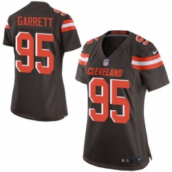 Womens Nike Cleveland Browns 95 Myles Garrett Game Brown Team Color NFL Jersey