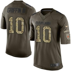 Nike Browns #10 Robert Griffin III Green Youth Stitched NFL Limited