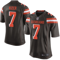 Nike Browns #7 DeShone Kizer Brown Team Color Youth Stitched NFL New Elite Jersey